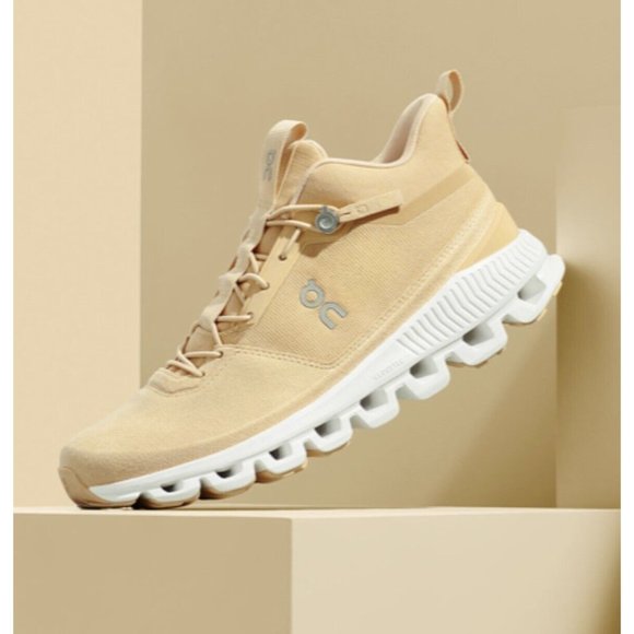 On Cloudswift Monochrome Hi Top Sneakers In Dune Womens Size 9.5